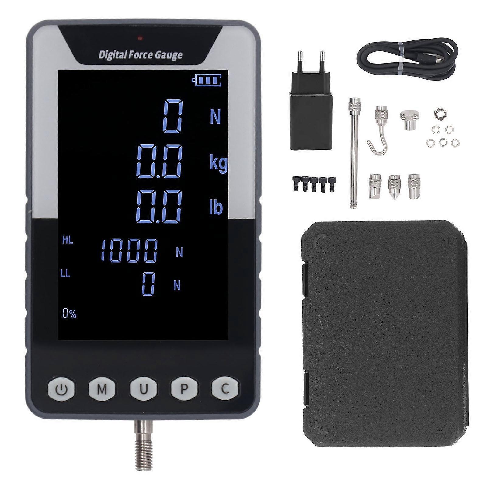 Digital Display Thrust Meter Push and Pull Force Gauge Color Screen Tension Pressure Tester 0.5-5Nm Range