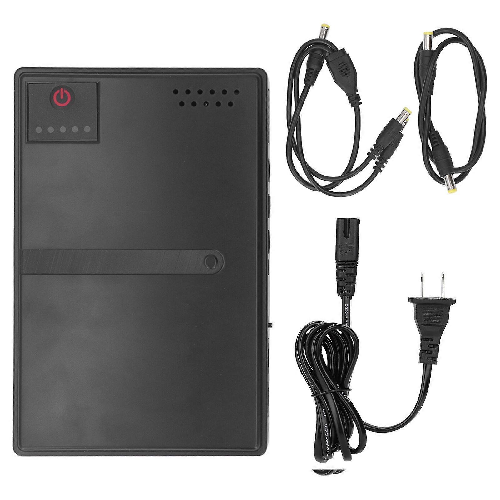 DC Battery Backup 10400mAh USB 5V 9V 12V 15V POE 24V Camera Router Uninterruptible Power Supply UPS System