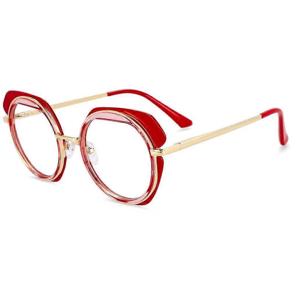 54171 עגול אנטי כחול אור אופטי משקפיים מסגרות פאנק נשים TR90 אופנה מחשב משקפי ראייה
