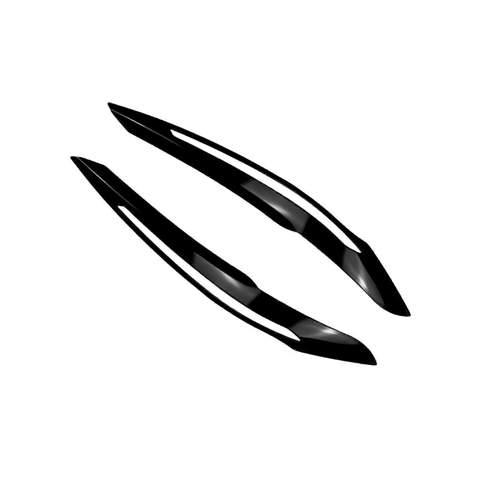 Headlamp Eyelid Covers for BMW 1 Series F21 F20 Advanced Version, 2pcs Gloss Black Car Headlight Eyebrow Trims