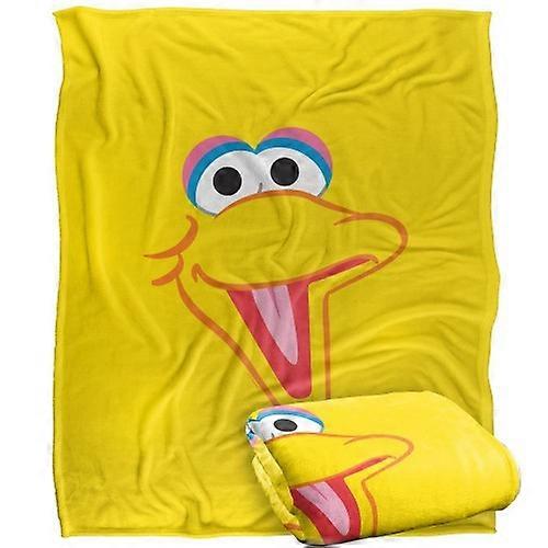 Sesame Street Head Big Bird Blanket