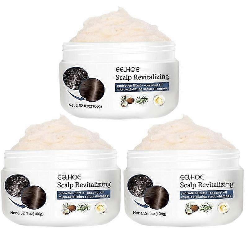 3Pcs Scalp Scrub Exfoliating Scrub Scalp Treatment Nourishing Hair Gentle Scalp Scrub, Itchy Scalp Treatment For Scalp Dandruff