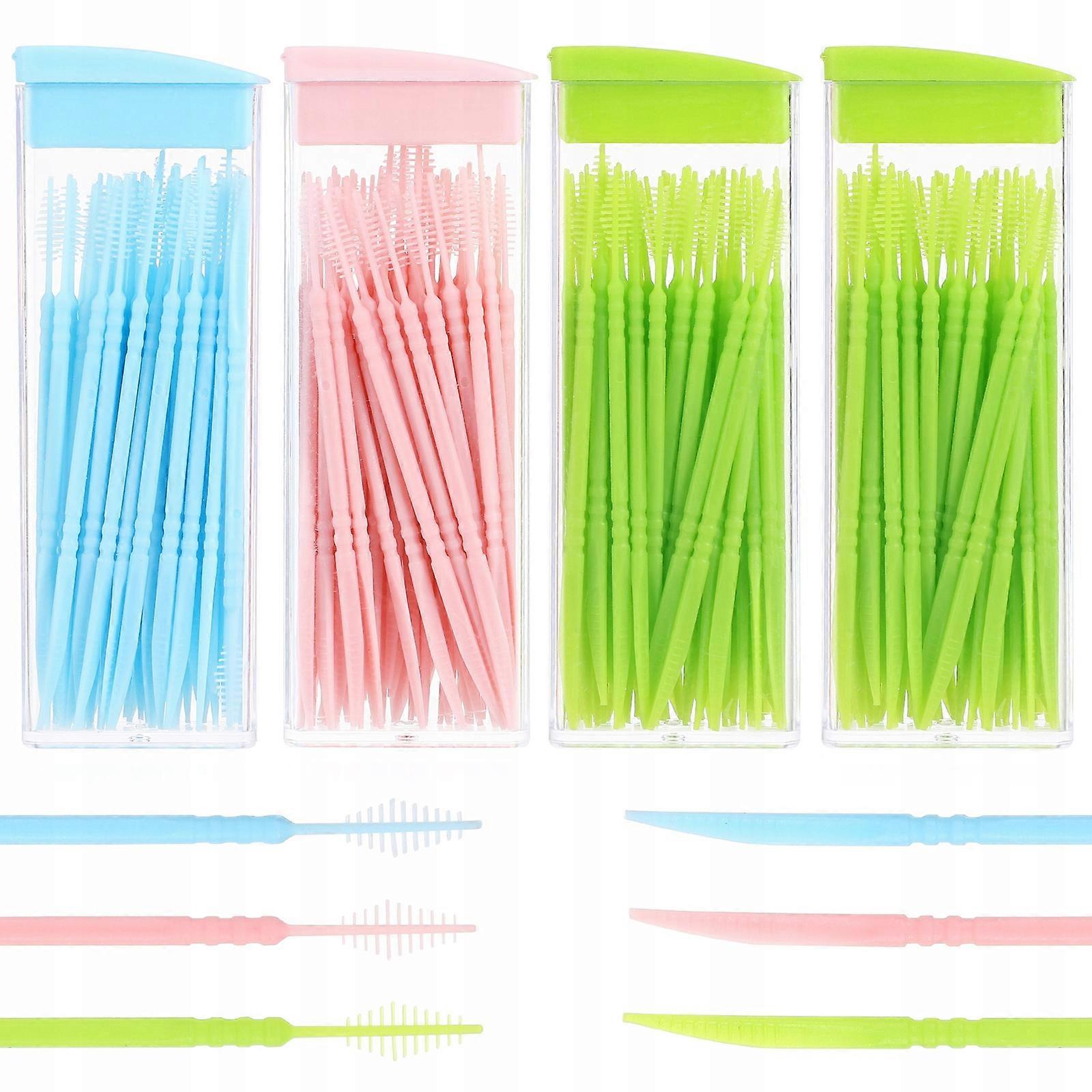 Double-sided Toothpicks Plastic Toothbrushes 200 Pcs.