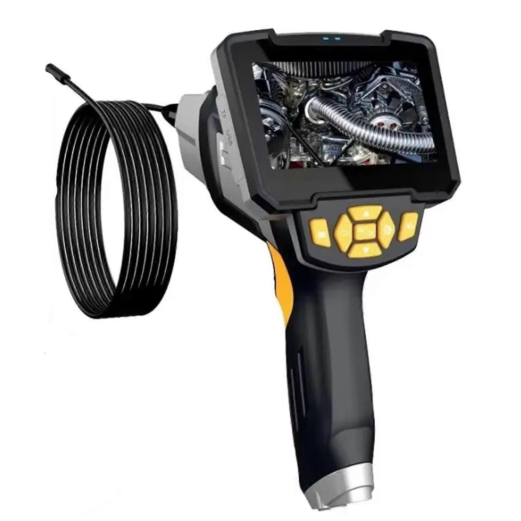 High Definition Dual Lens Handheld Endoscope with 4.3-Inch Color LCD Screen and 1700mAh Battery for Automotive and Pipeline Inspection