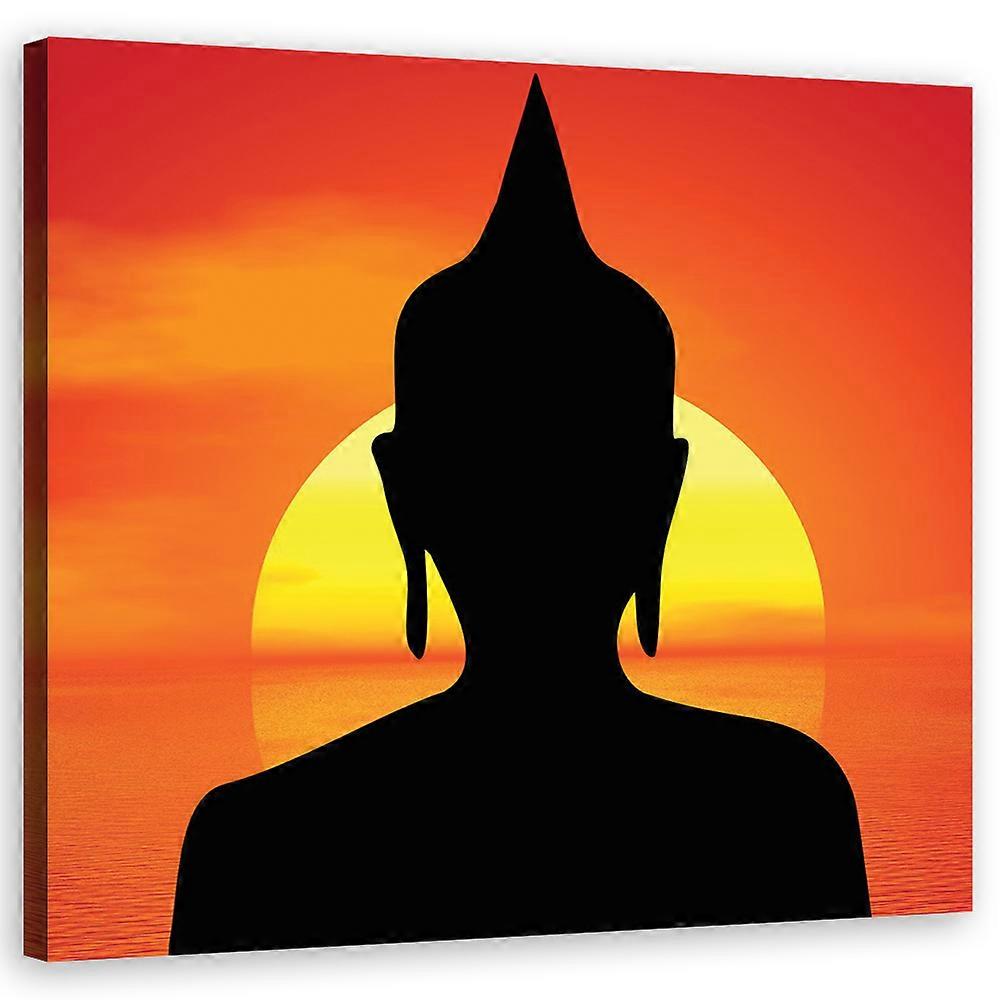 Lienzo, Religioso - Naranja - 50x50