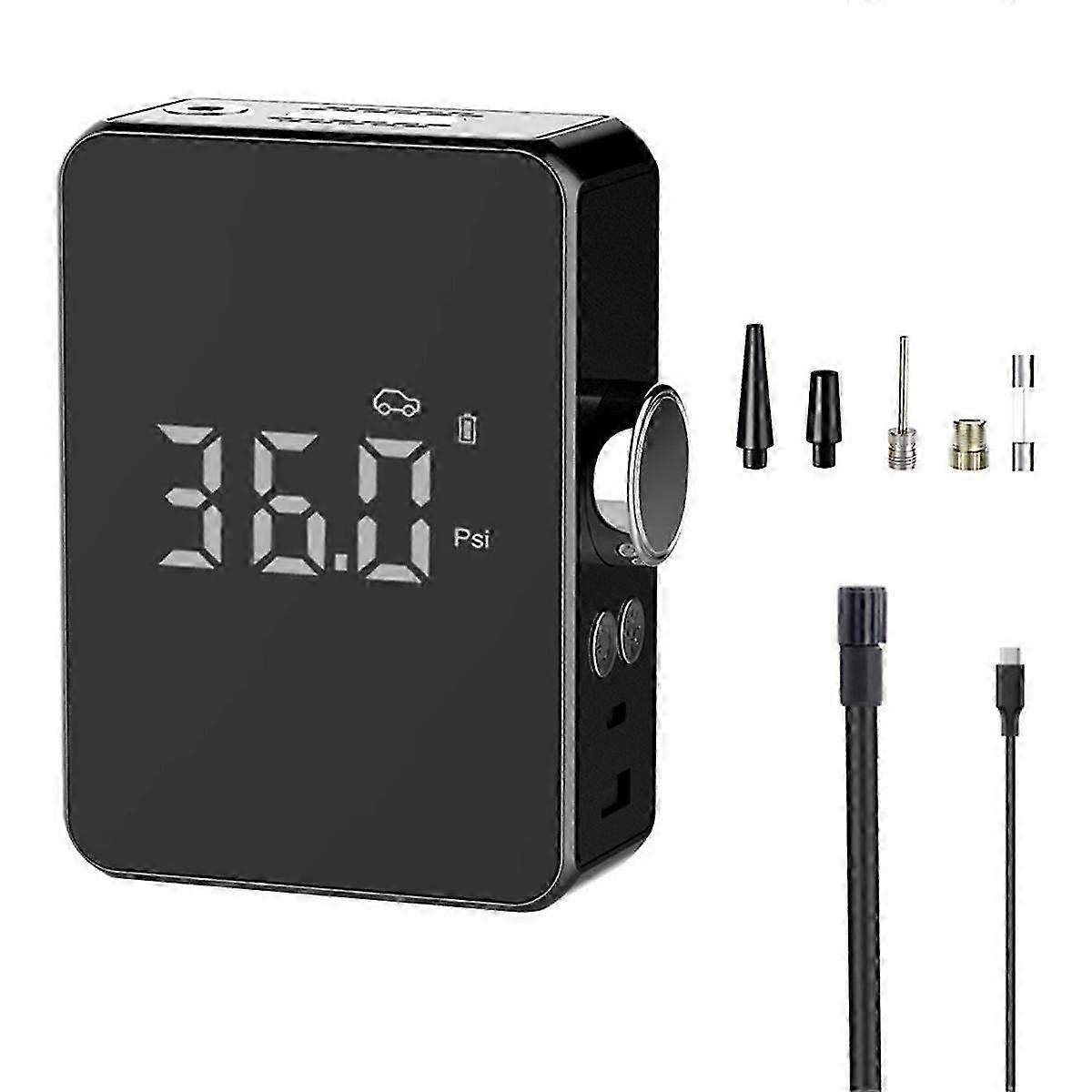 Inflatable Handheld Wireless Charging Digital Display Car Bicycle Tire Electric Pump Portable Mini