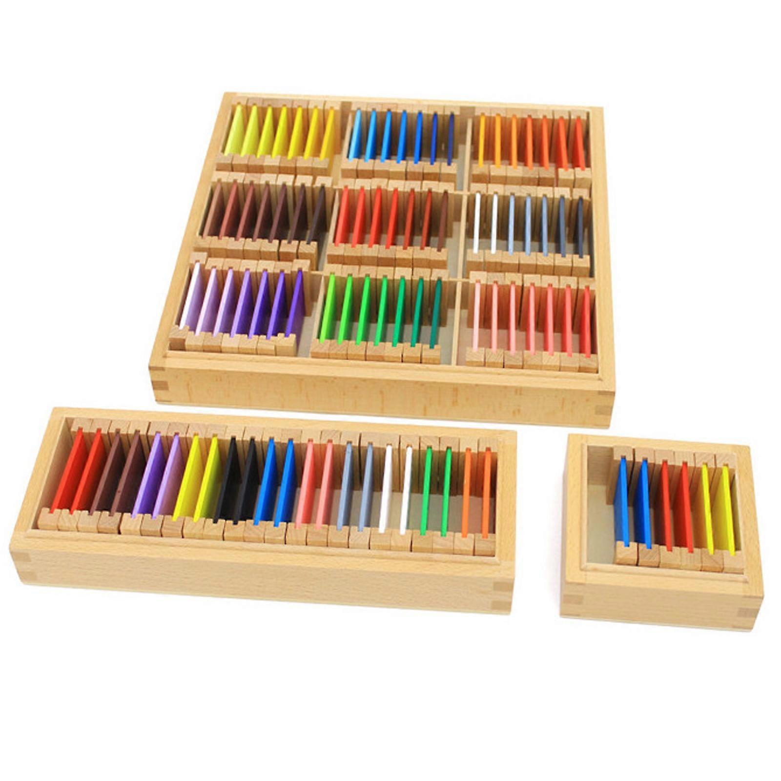 Observation Educational Color Tablets For Sensory Development And Learning Wood Sensorial Color Cards