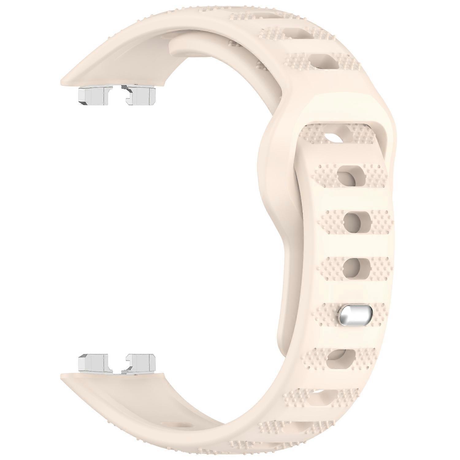 Silicone Watch Band for Huawei Band 10/10 NFC/9/9 NFC/8/8 NFC Dot Texture Reverse Buckle Wrist Strap