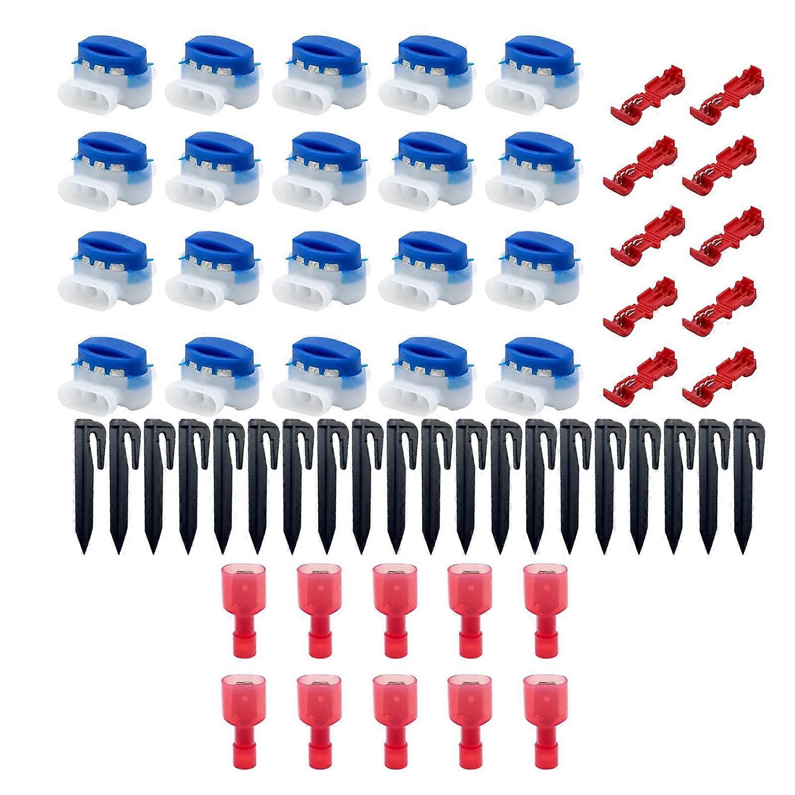 Versatile Lawn Mower Cable Accessories T Shaped Lawn Mower Wire Connectors Grass Trimmer Kit Suitable for Gardens Yards