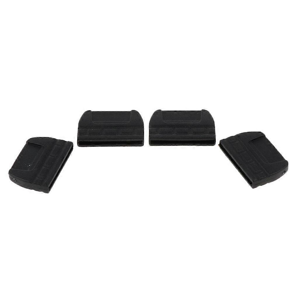 4pcs/set Backpack Webbing Belt Flat Tail Buckles End Clips