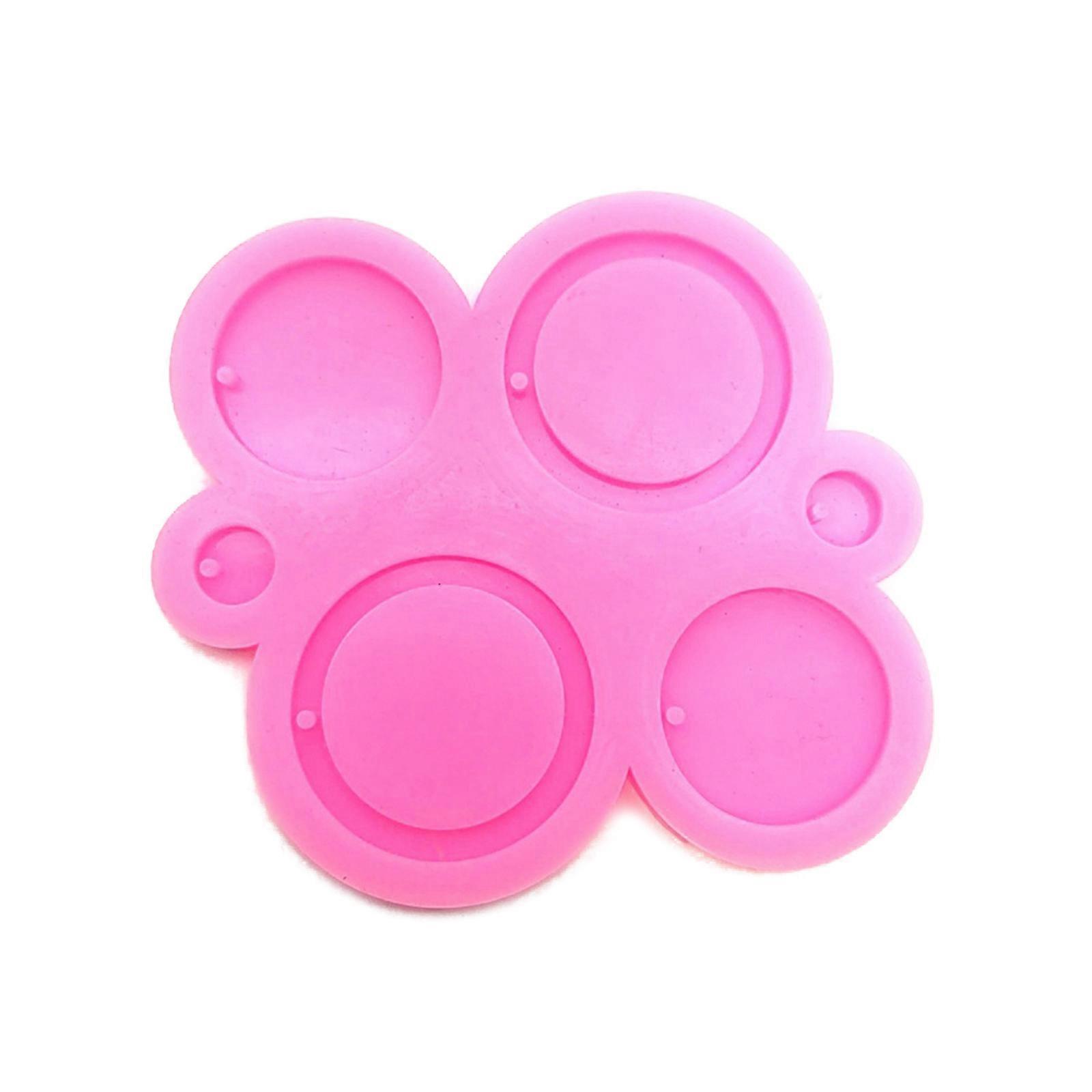 Geometric Earring Charm Epoxy Resin Molds Silicone Mold Luggage Bag Tag Casting Molds with Hole for DIY Crafts Making