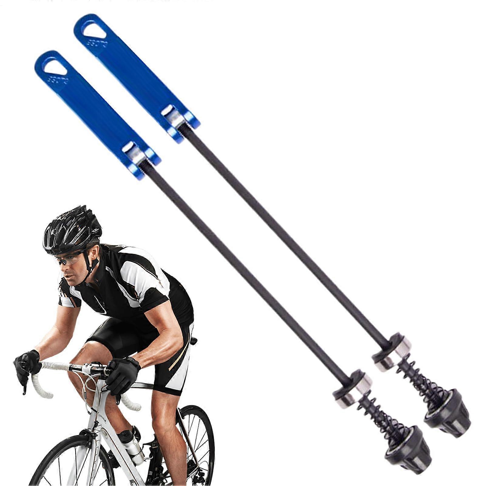 Wheel Hub Tensioner for Bicycles, Quick Release Front and Rear Wheel, Precision Design, Suitable for Mountain and Road Bikes, Dunkelblau