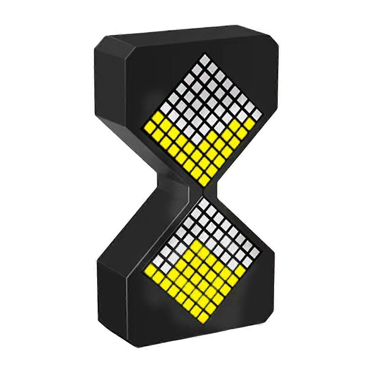 LED Digital Electronic Hourglass Night Light Adjustable Hourglass Timer Dynamic Flow Cube Sleeping