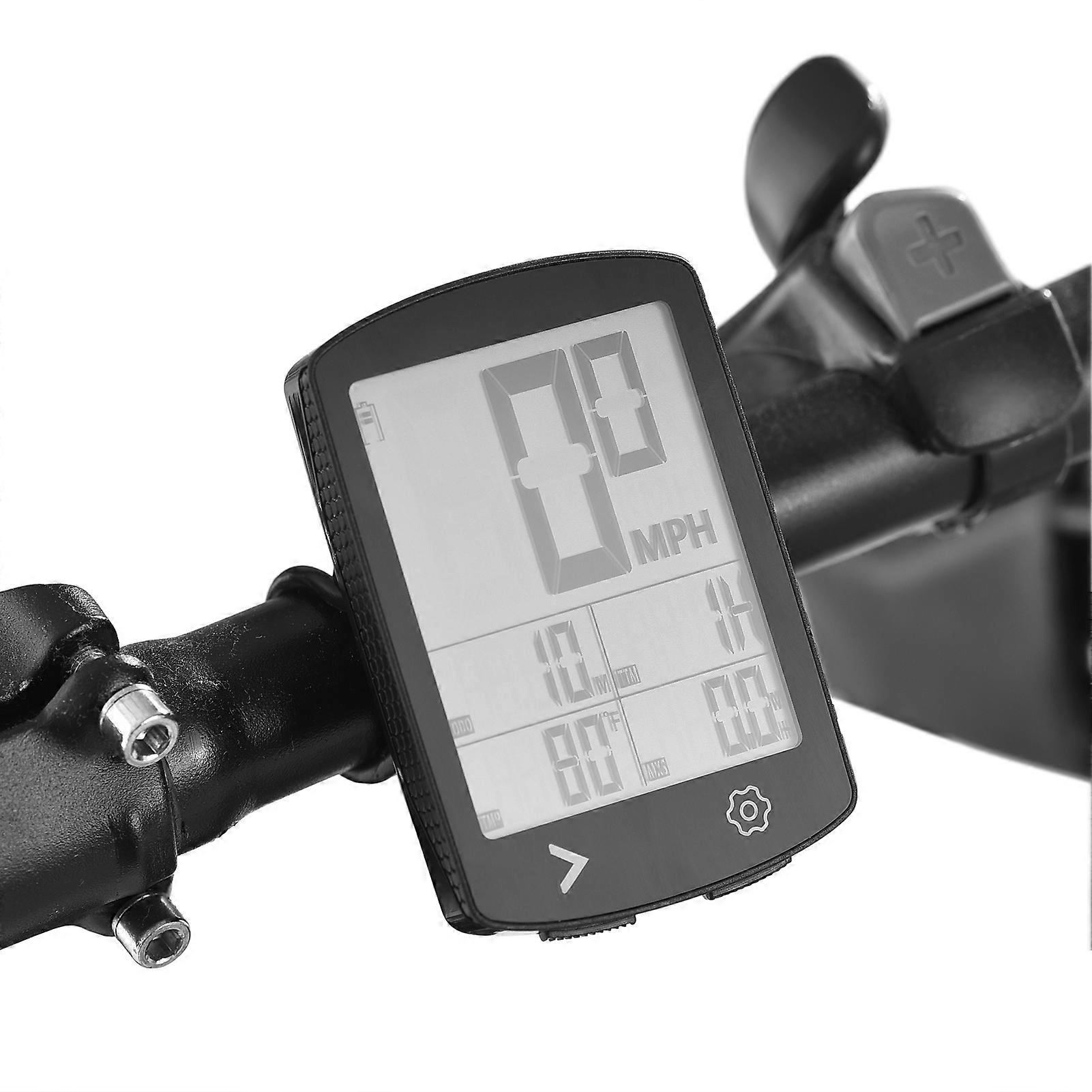 Bike Odometer and Speedometer Wireless Bike Computer High Clear LCD IPX6 Waterproof 30-Hour Battery Type-C Charge Bicycle Computer Wireless