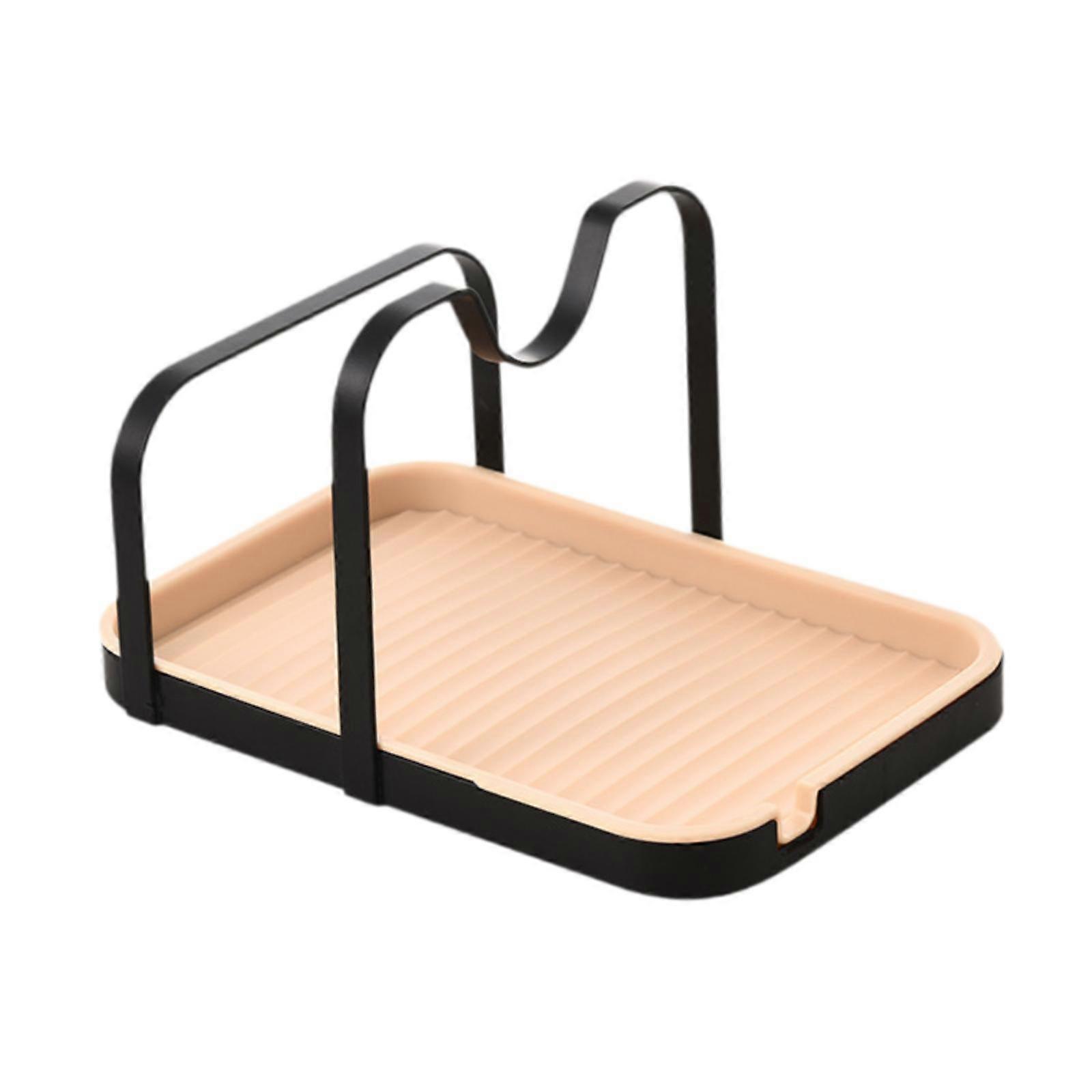 Kitchen Pot Lid Rack Saving Space Pot Lid Stand for Home Cupboard Restaurant