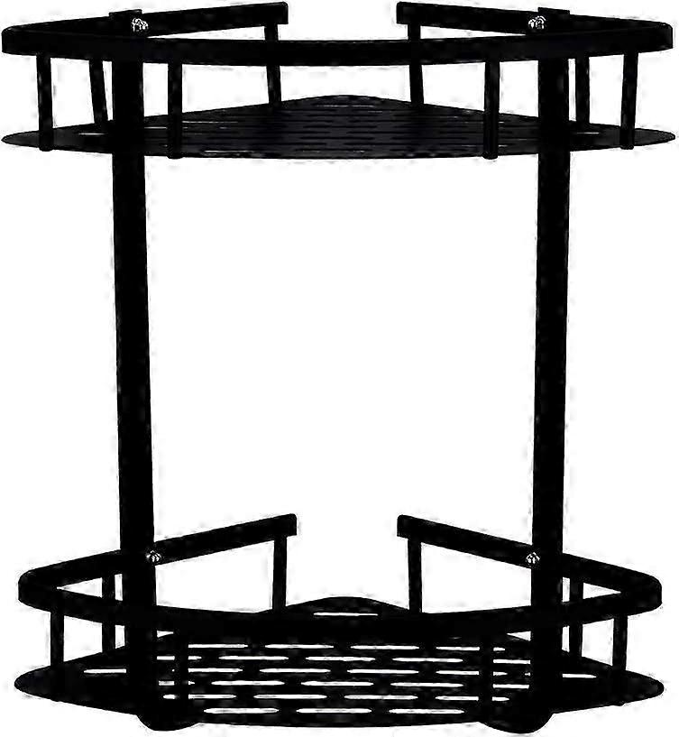 2025 Shelf-7632 double-layer triangle black with hook