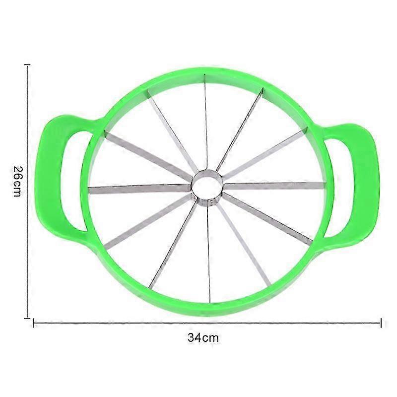 Large Watermelon Slicer and Cutter in Creative Windmill Design, Made of Stainless Steel, Convenient Fruit Dividers for Kitchen Use