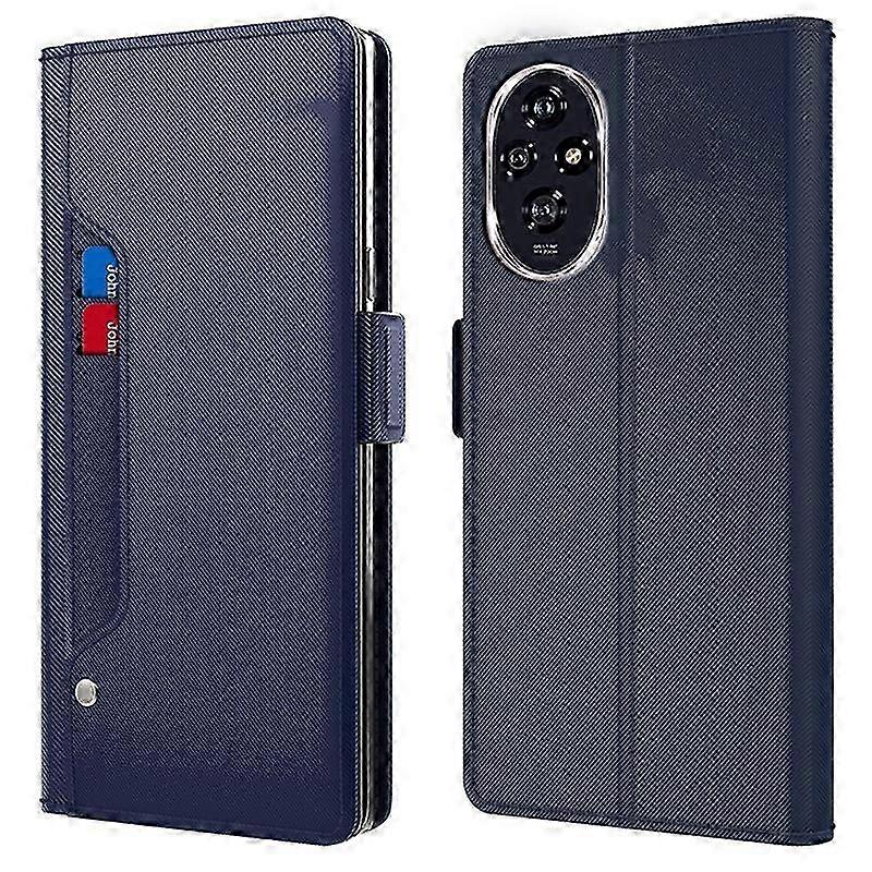 Shockproof Phone Cover Case for 200 Pro 5G with PU Leather Stand and Makeup Mirror Functionality