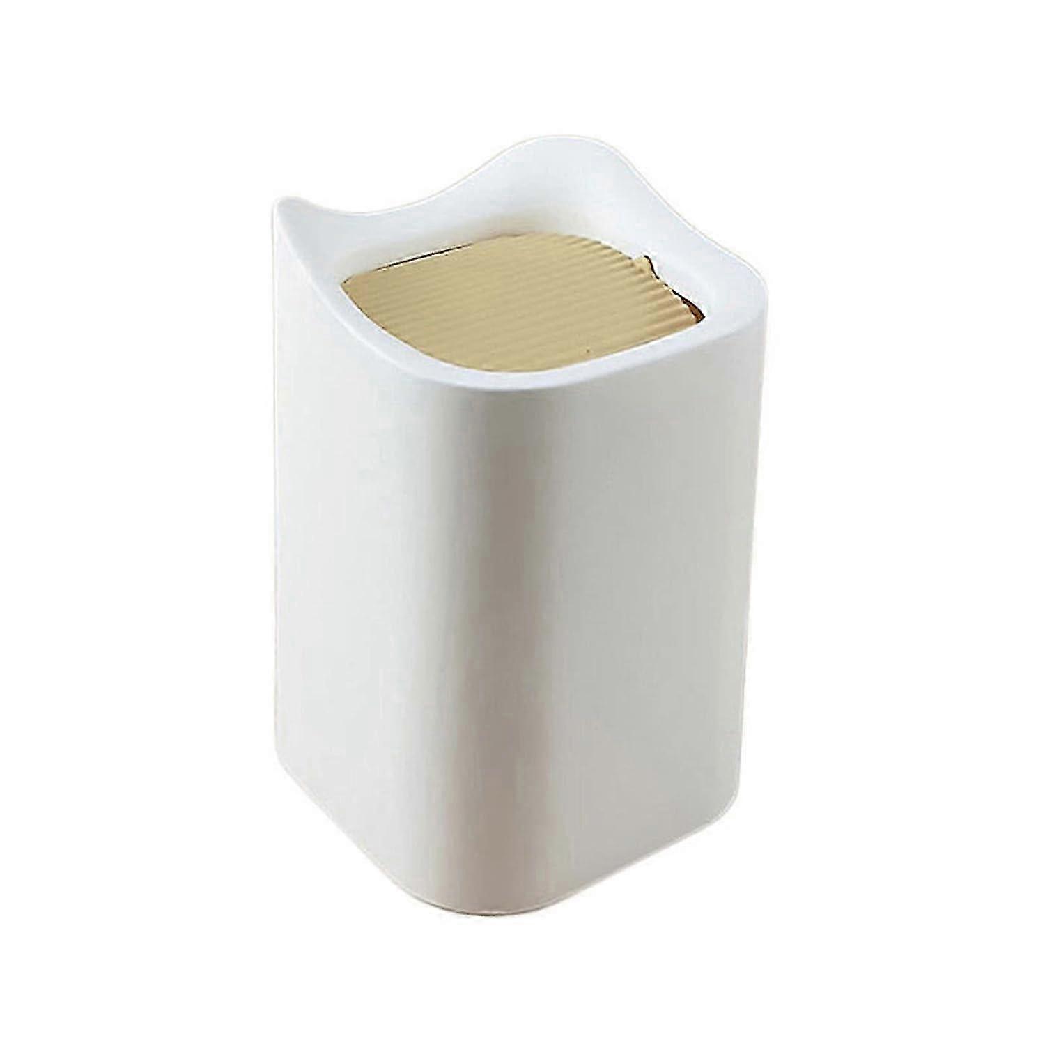 Mini Trash Can with Lid - Portable Desktop Trash Can for Bedroom and Bathroom