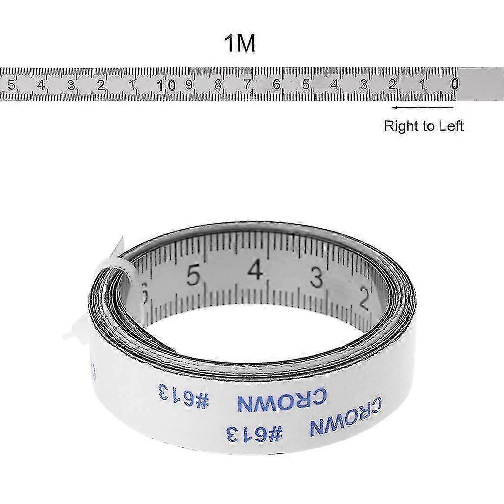 ステンレス鋼マイタートラック巻尺 - 1M右から左へのメートル定規