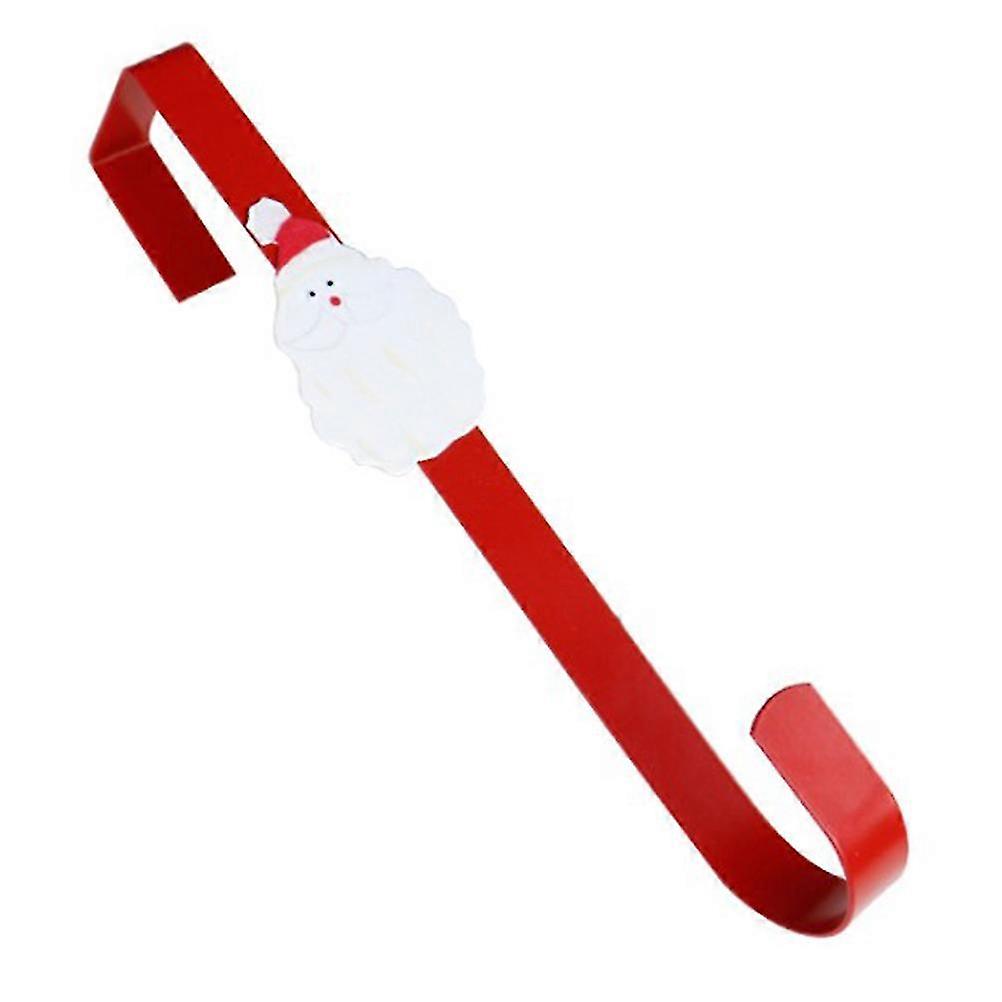 サンタクロースとクリスマスリースハンガー、正面玄関の装飾用