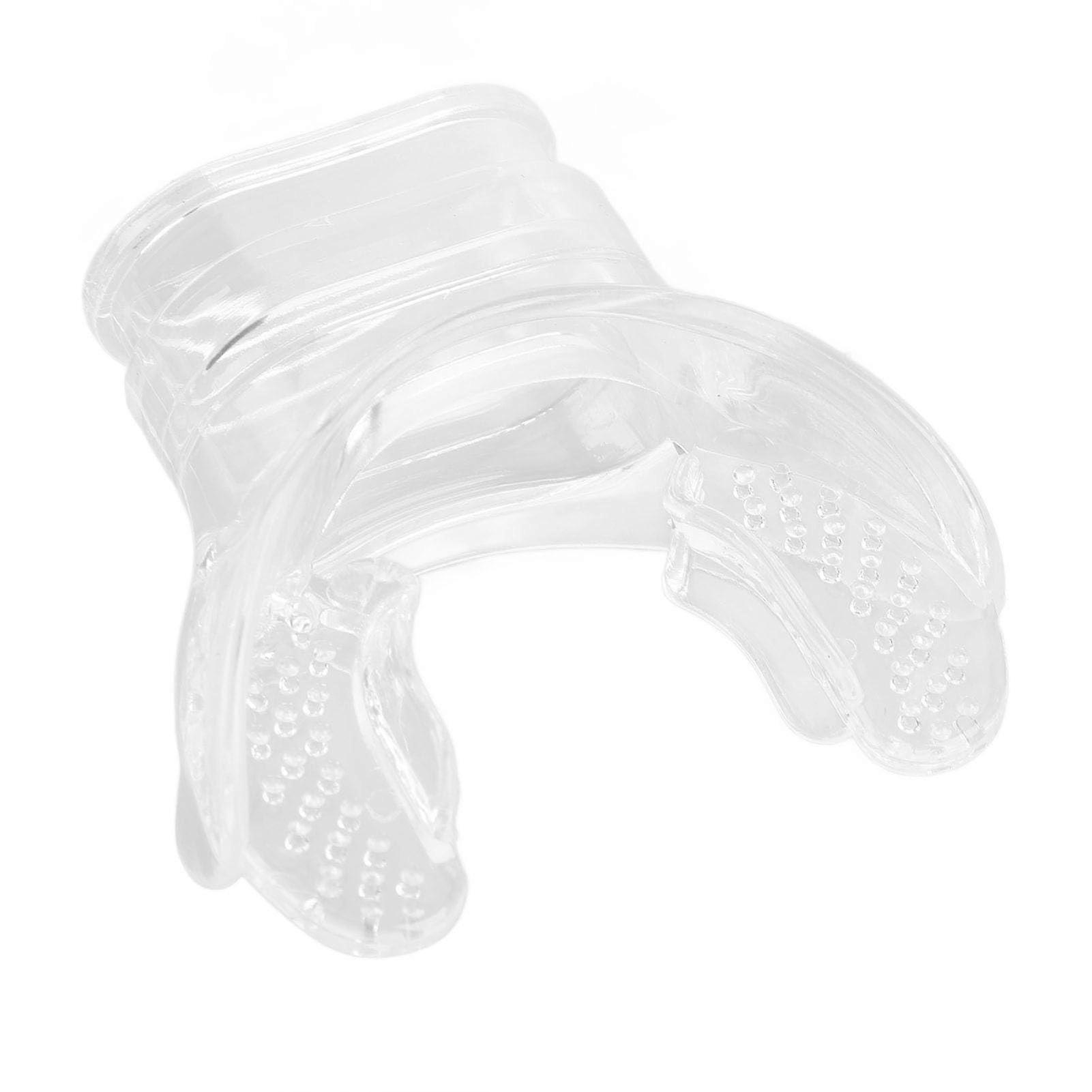 Universal Transparent Silicone Diving Mouthpiece Replacement for Snorkeling and Freediving, Comfortable with Tie Slot, Size Medium