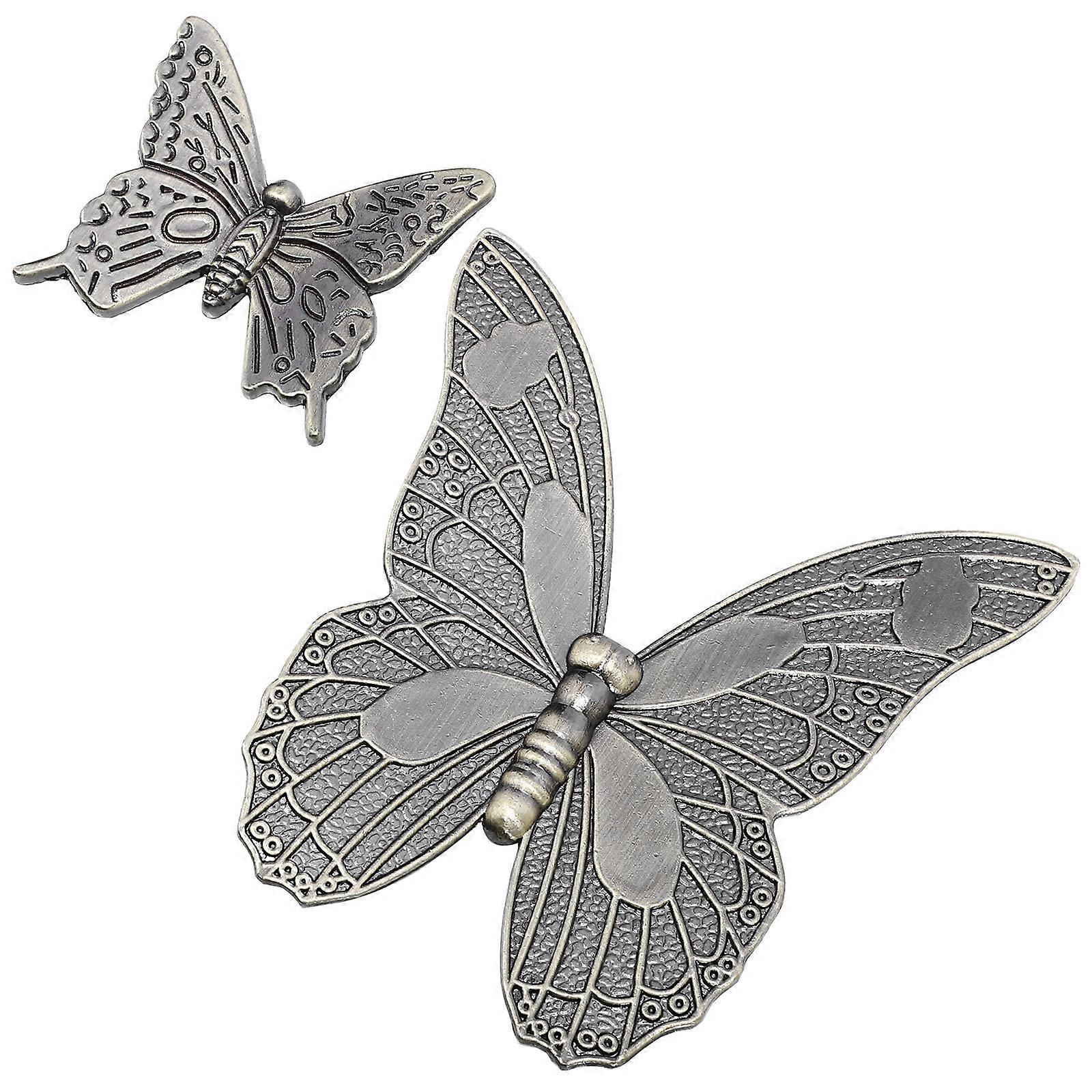 Delicate Butterflies Handles For Wardrobe And Closet 4x4.3cm Size 2Pcs