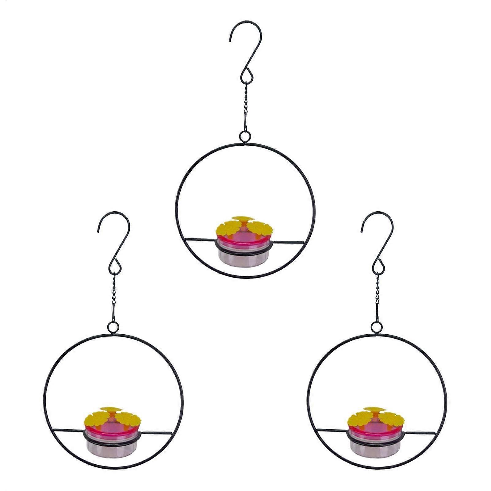 Hummingbird Feeder for Outdoor Use, 3X Stackable Garden Bird Feeding Station for Sparrows and Robins, Durable Bird Accessory