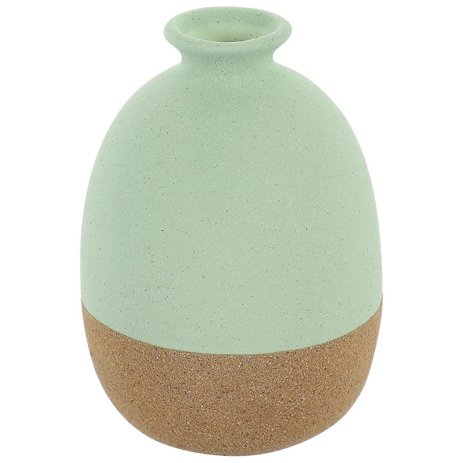 Floral Arrangement Container Table Ceramic Vase Nordic Style Vase Ceramic Craft Vase for Bedroom Desktop Flower Holder Multi 1Set