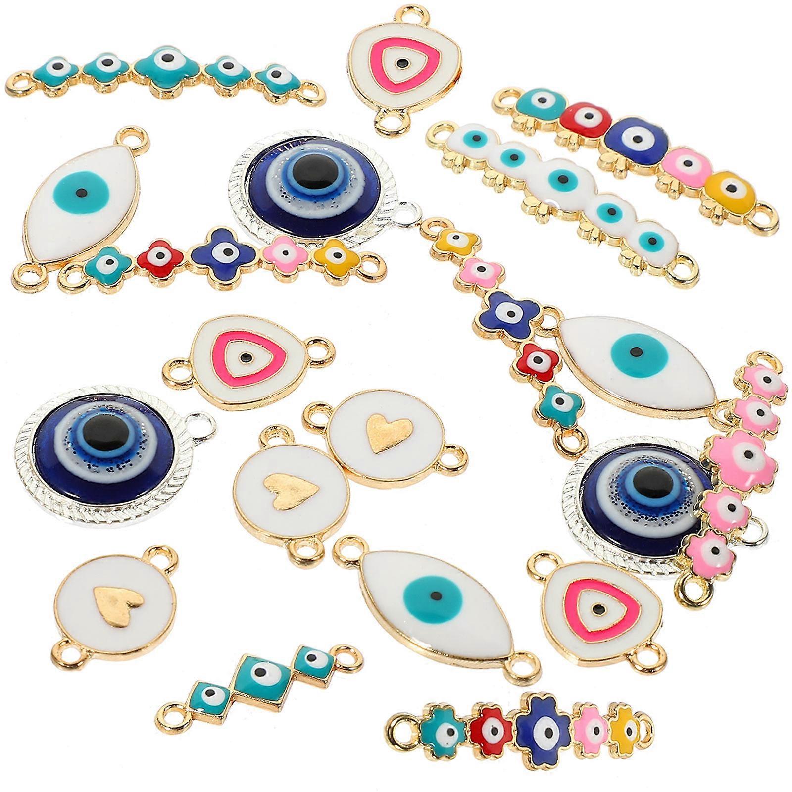 Pendants Charms Diy Jewelry Making Accessory Round Simple Design Necklace Earrings Halloween 20Set