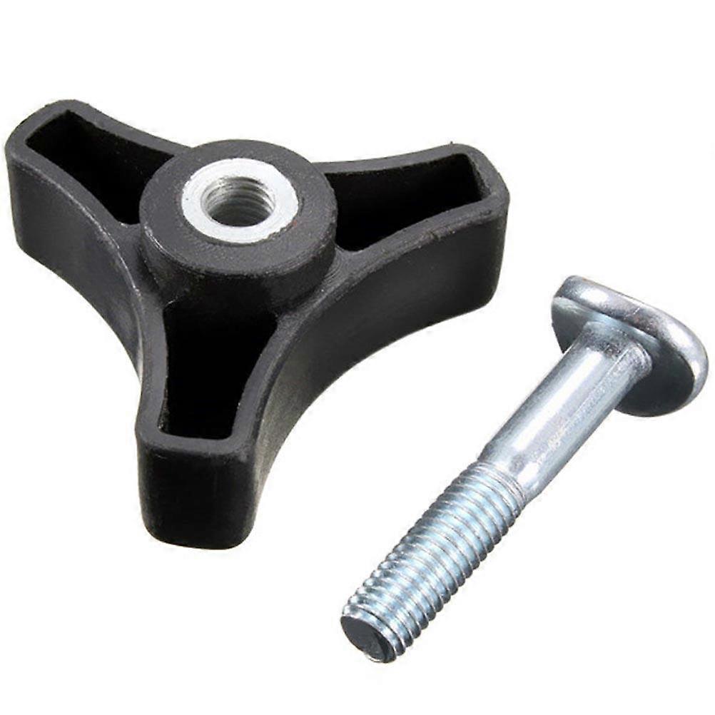 Professional Lawn Mower Handle Replacement – Durable ABS & Iron Triangle Knob with Screw for Gardening Trimmer Mower Grip Accessory