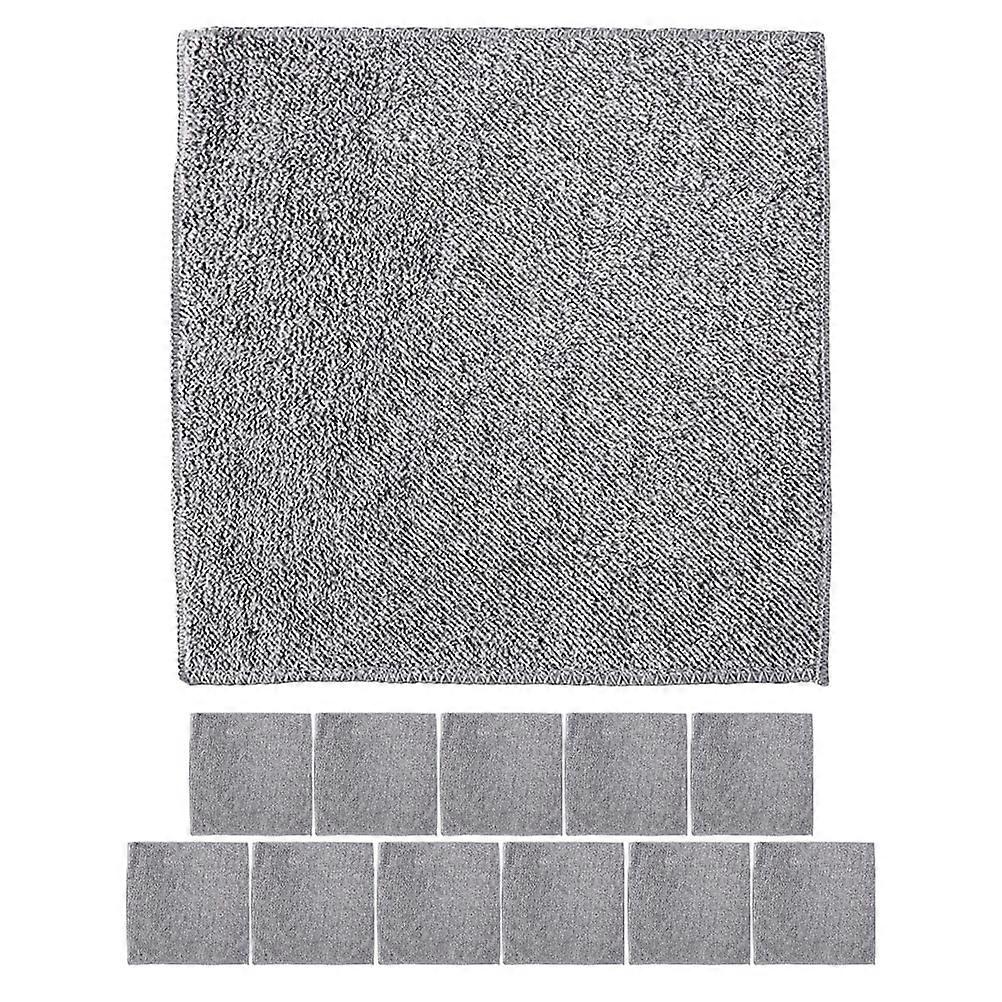 Dish Scrubber Quick Drying Square Grey 20.00X20.00X0.10CM Surface Cleaning 12Pcs