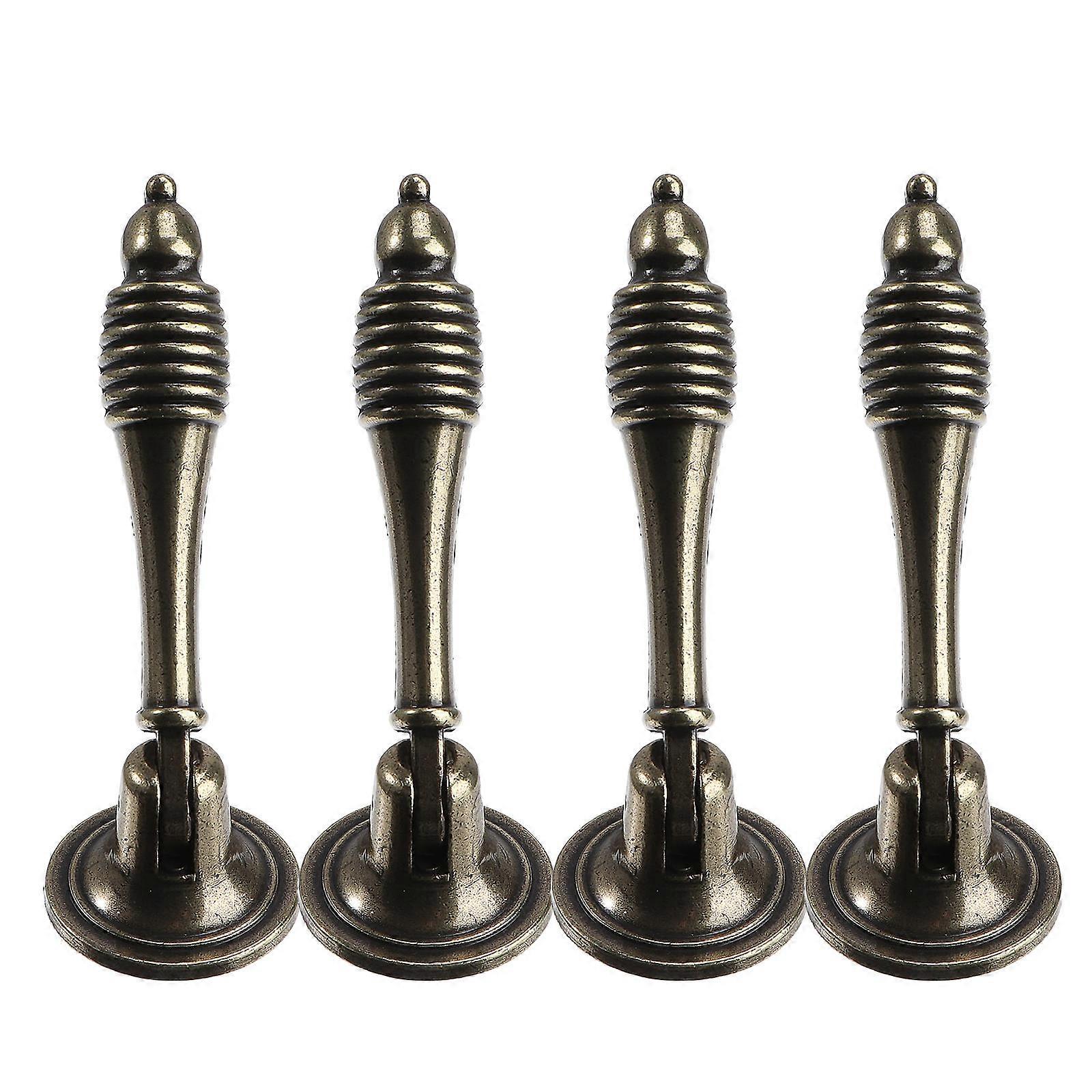 4pcs Retro Pull Ring Handles, Durable Zinc Alloy Cabinet Hardware for Home Furniture, Multi Purpose Wardrobe Accessory with Stylish Design for Easy