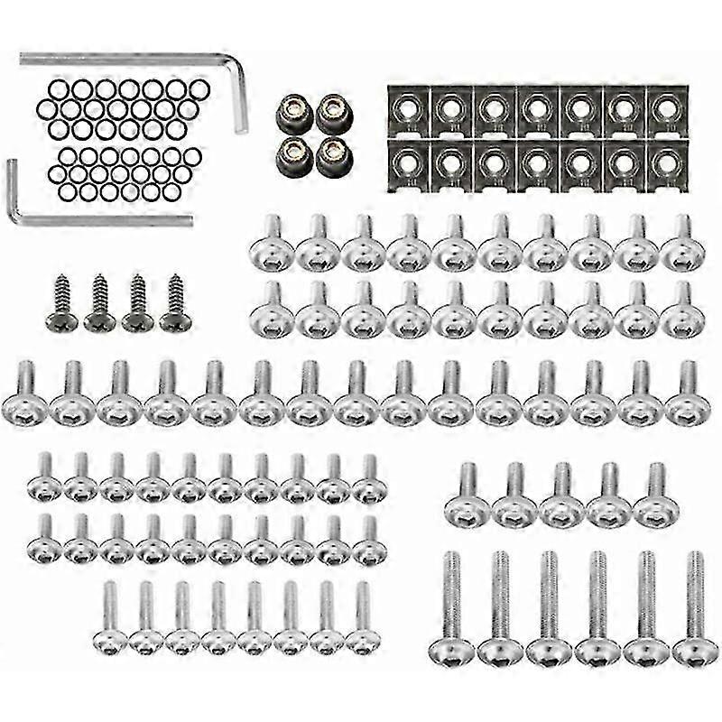 137-Piece Motorcycle Fairing Body Bolt Kit with Nuts & Washers