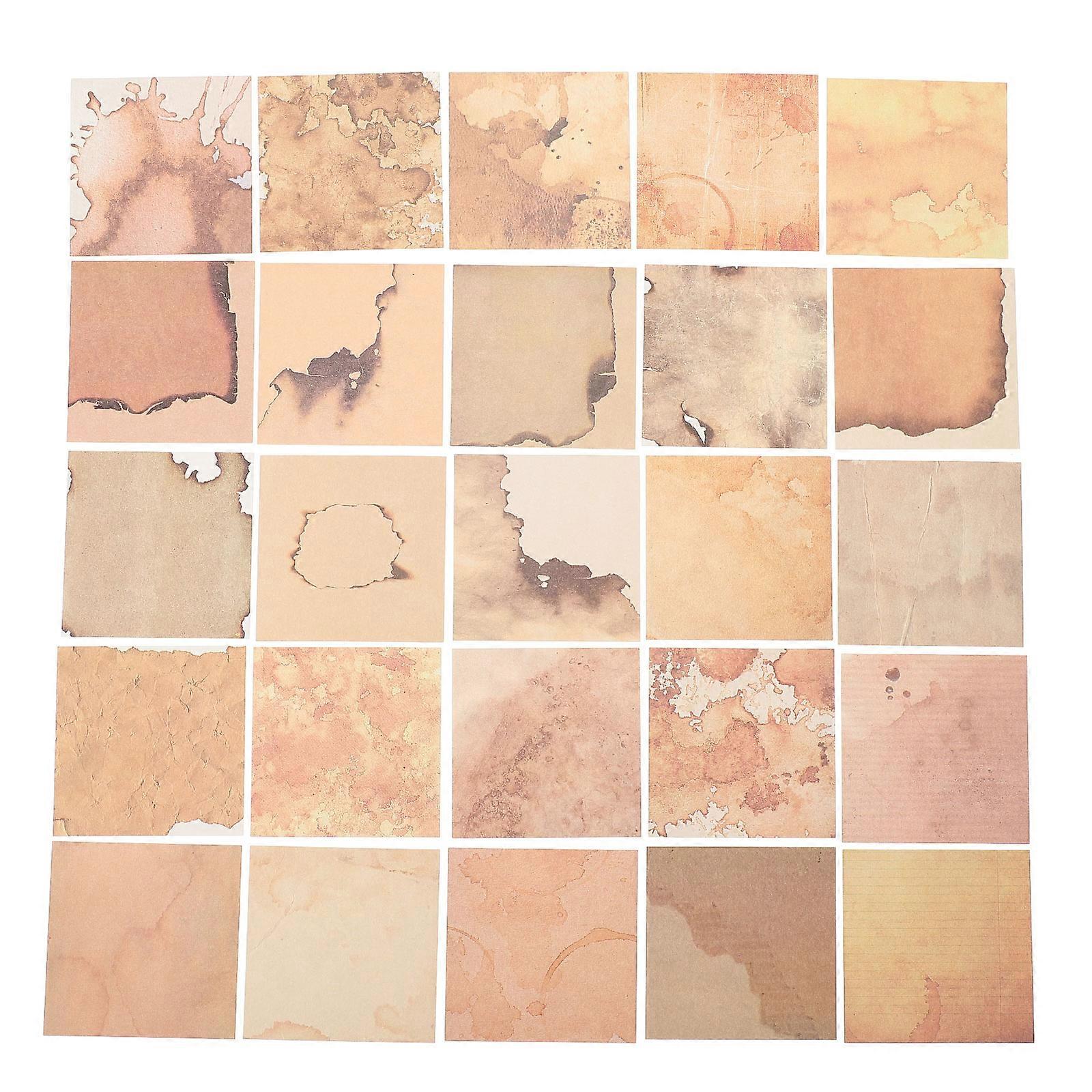 Vintage Scrapbooking Supply Hand Account Vintage Background Paper Multi-Colored 8X8cm Diy Projects 2 Boxes