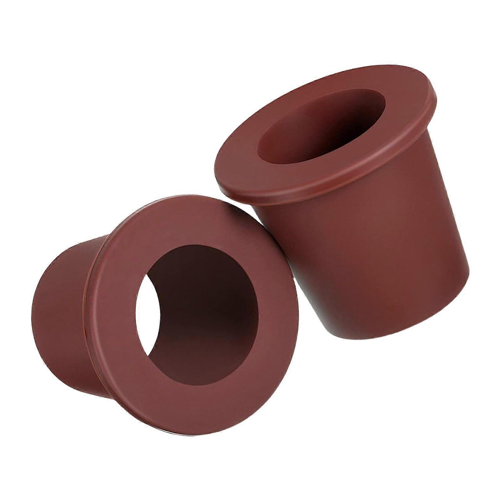 Patio Table Umbrella Hole Ring and Stabilizer for Balcony or Garden Use, Brown