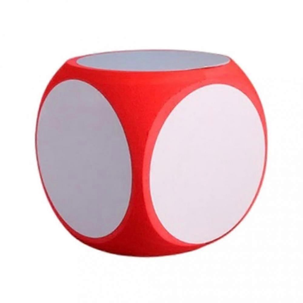 DIY Blank Write-On Wipe-Off Terninger, Rengørbare Game Cubes til klasseværelset (rød)
