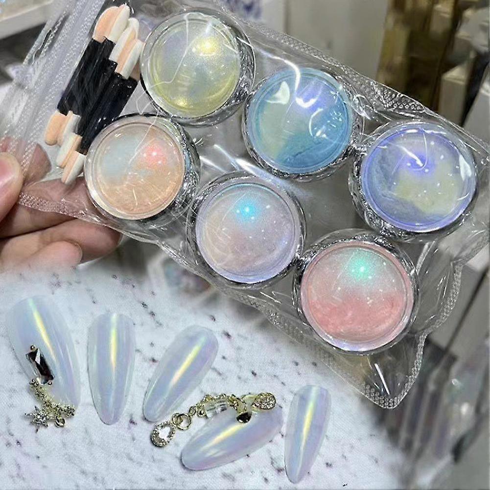 プロのネイルアートのための美しい月光ネイルパウダー - Shin