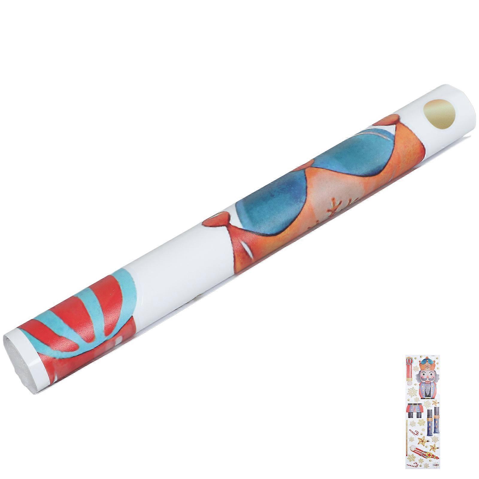 Christmas Wall Stickers Nutcracker Decorations Nutcracker Soldier Festive Atmosphere For Schools 1Set