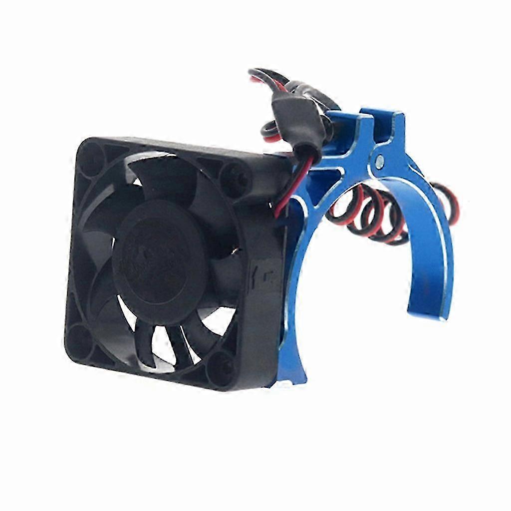 3650 3660 Motor Heatsink Cooling Fan Heatsink RC Part Brushless Thermal Sensor Metal Clamp Radiator 1/10 for TRX4 SCX10 Silver