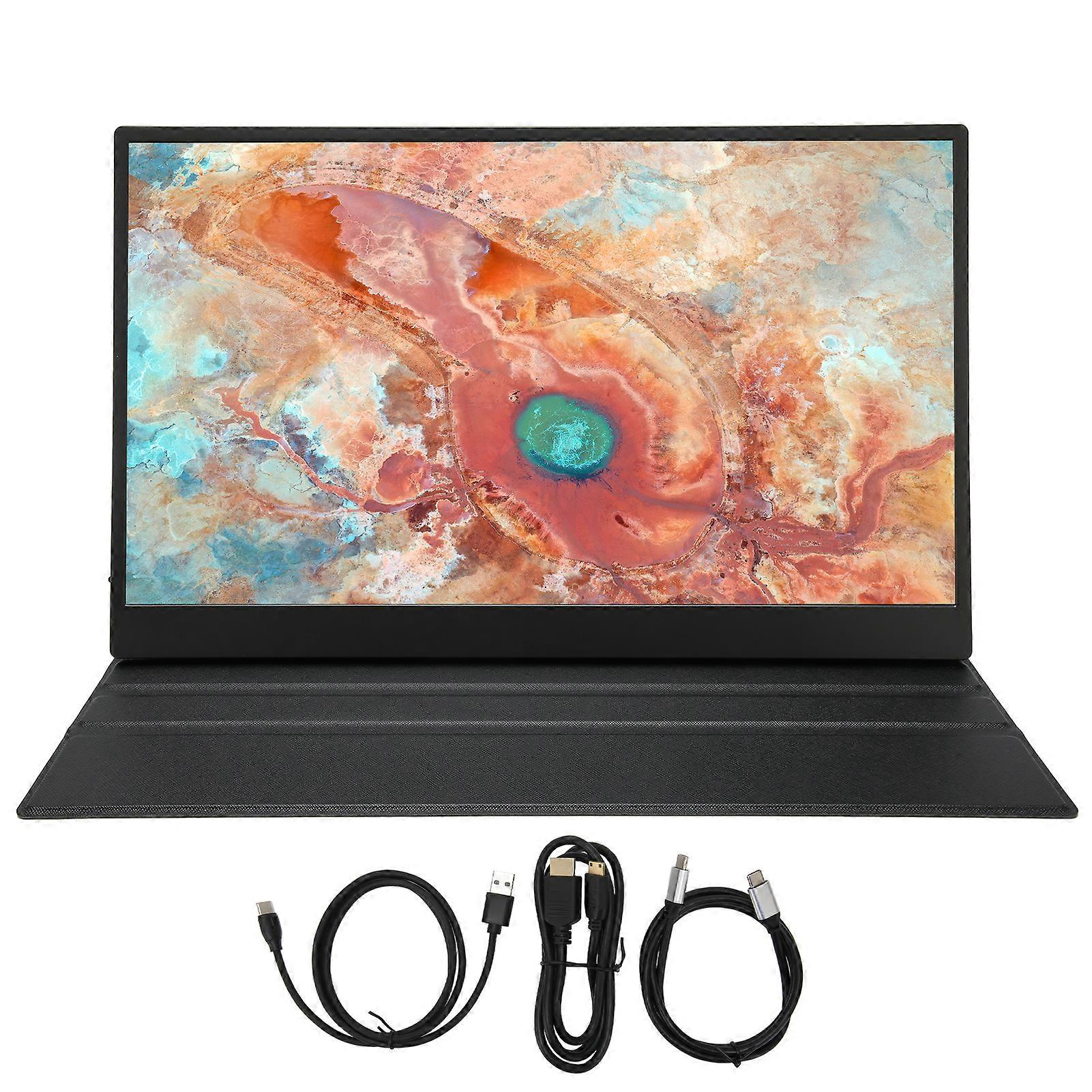 17.3 inch IPS RGB 1080p HDR FHD Portable Monitor, 3 Display Modes, with PU Leather Cover, for PS4 and Xbox