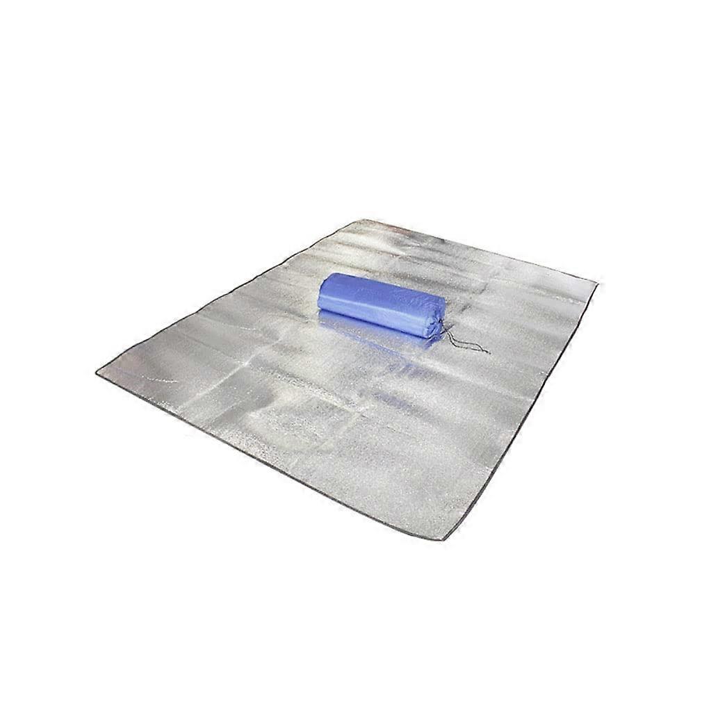 Aluminium Sleeping Mat for Camping 200 x 100 cm, 200 x 150 cm, Foldable Insulated Foam Blanket with Carry Bag (200 x 150 cm)