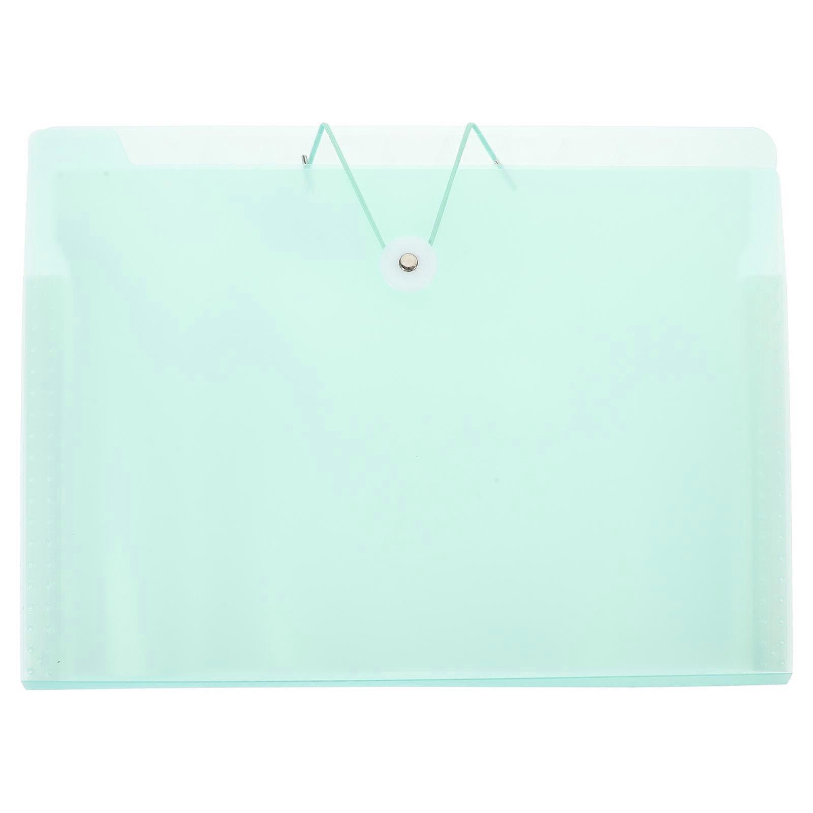 File Folder Organizer Paper Document Holder Office Workers Green 32.50X24.50X2.00CM 1Set