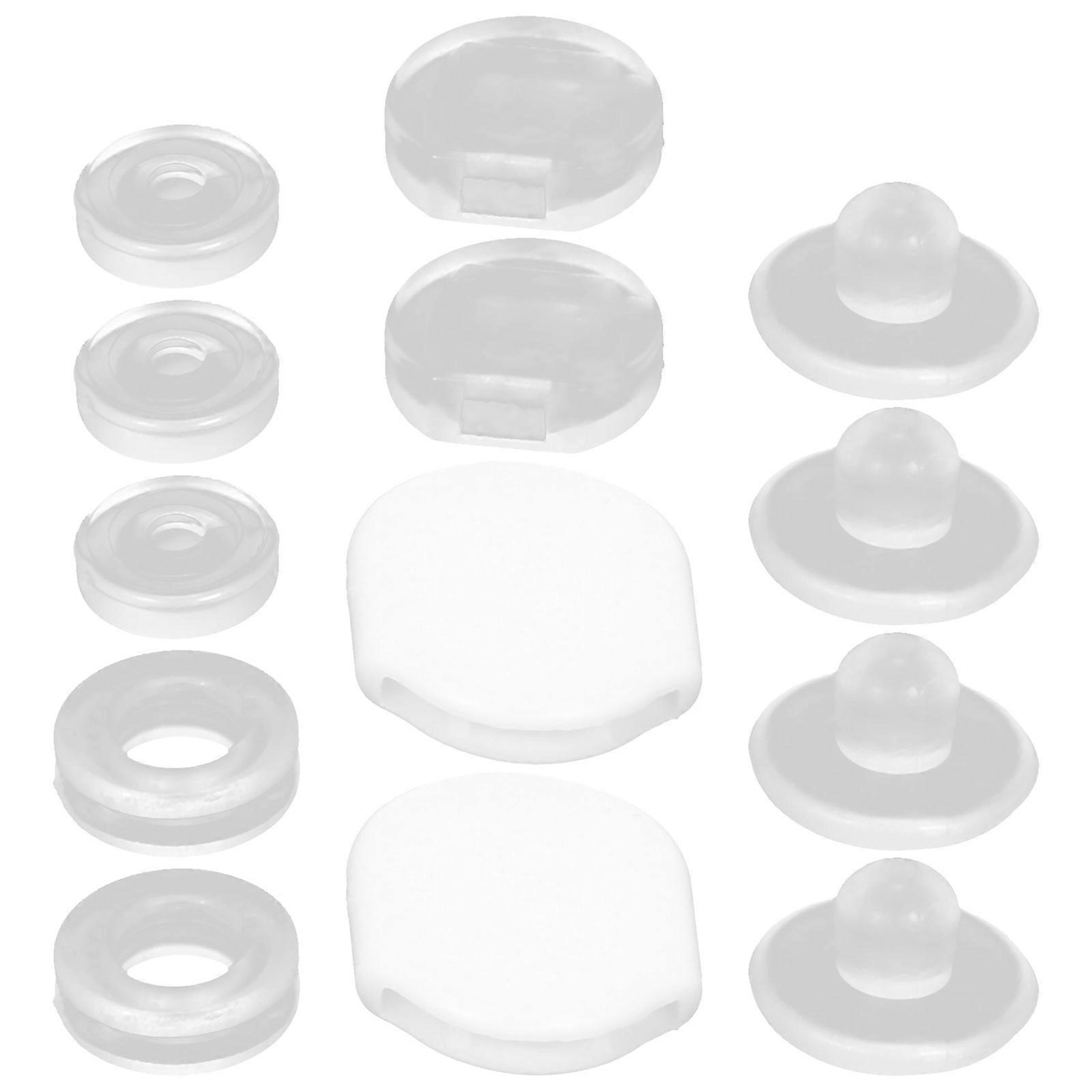 Earring Backs Replacements Secure Earring Backs for Studs Simple Style DIY Projects 1.40X1.20X0.20CM Anti-Slip 100Set