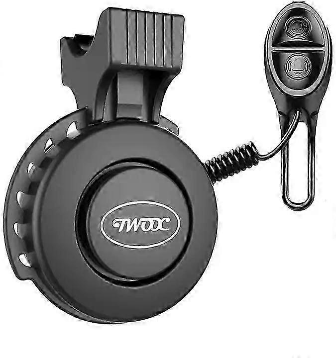 Twooc 100dB Rechargeable Bike Horn with 4 Sound Modes and Waterproof Design for Bicycle Safety