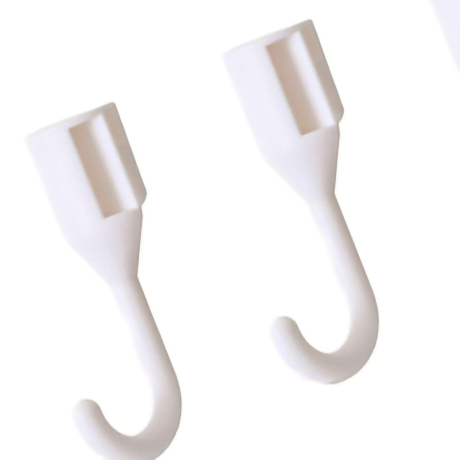 5 Pcs Hole Board Display Rack Mount Display Pegboard Hook Combination for Wall Organizer White