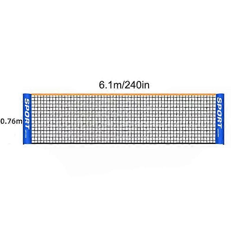Portable Foldable Tennis and Badminton Net - 3m4m, 5m, 6m