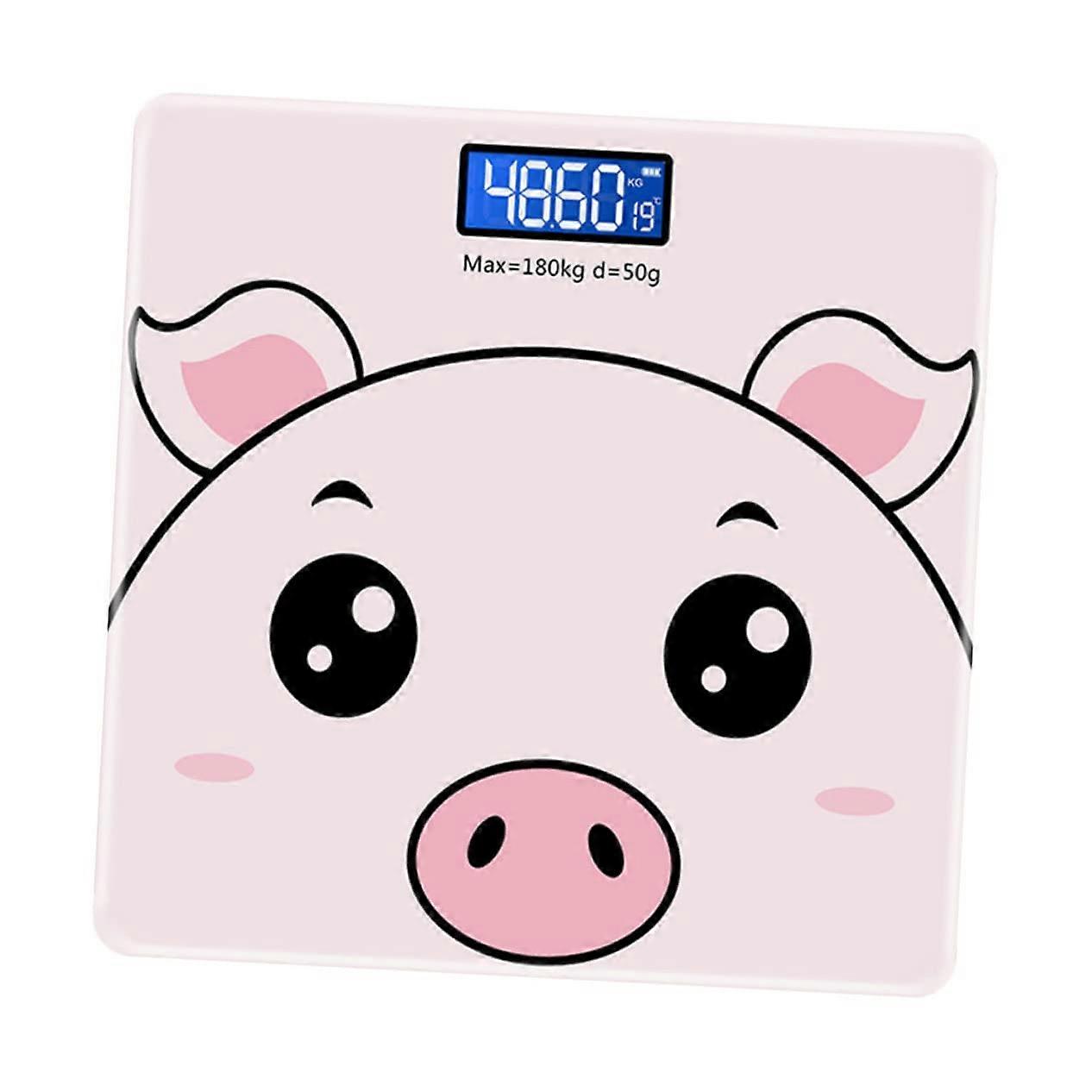 Body Weight Scale with Slim Design, Accurate Fitness Tracking, Battery Operated, Durable for Home Use, Pink Color