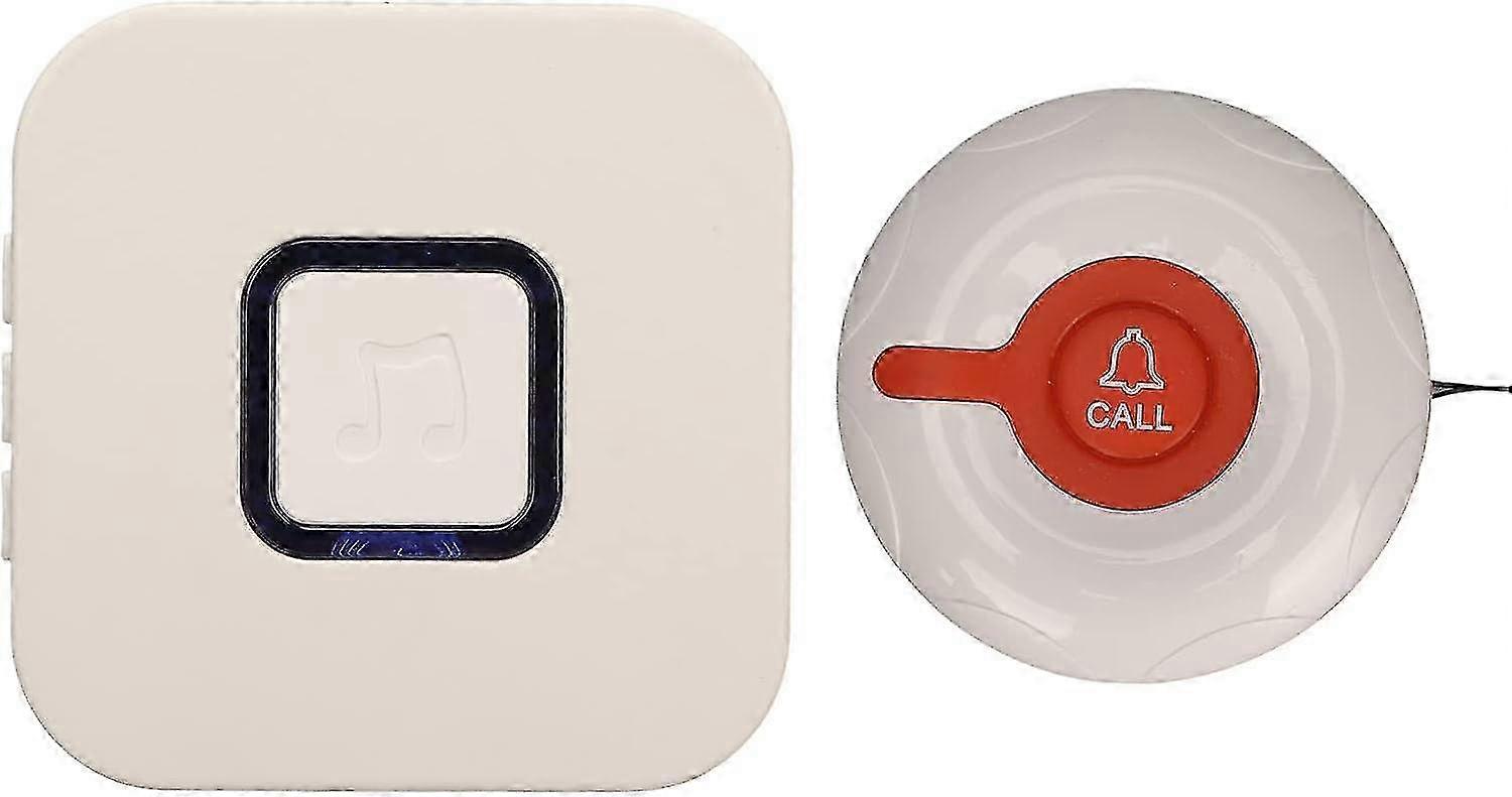 Waterproof Nurse Alert System with Call Button, 1 to 1 Sensitive, 38 Songs, 433MHZ for Home