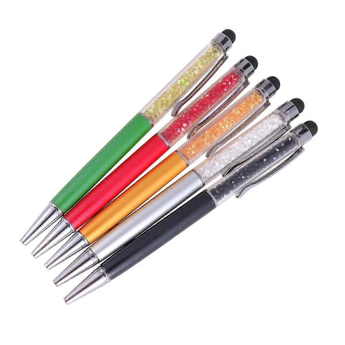 Stylus Pen Metal Universal Touch Screen for Laptop Office Work General Users Yellow 5Pcs